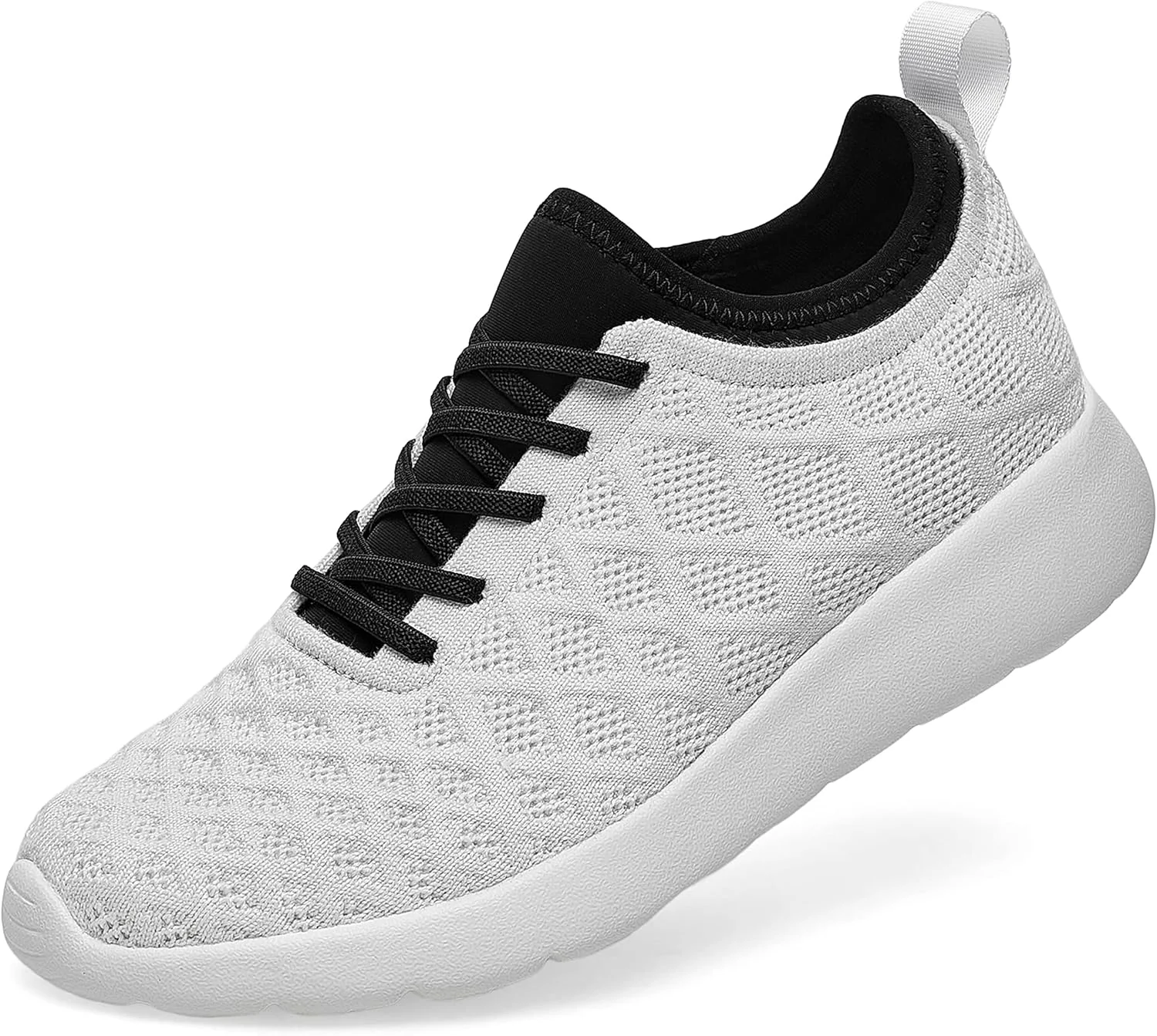 کفش های سبک وزن بند دار، کفش های کتانی کلاسیک و مد روز مردانه و کفش های دویدن مردانه و کفش های پیاده روی زنانه راحت و بادوام، نسخه Edifier از DUOZOULU - سفید گچی