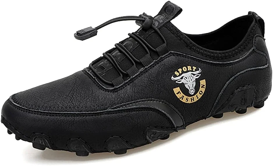 کفش های مردانه چرمی بزرگ سایز Amaonz، کفش های کتانی غیر رسمی، کفش های رانندگی مد روز برای فضای باز، سایز 48، کفش های چرمی