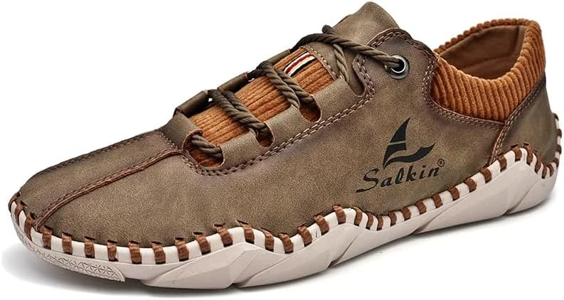 کفش‌های چرمی مردانه، کفش‌های کتانی سبک و راحت، آکسفوردهای نرم و تنفس‌پذیر، کفش‌های رانندگی ضد لغزش