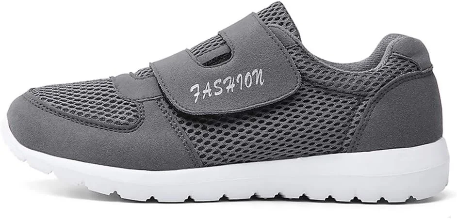 لیدر شو کفش پیاده روی راحتی مردانه، تخت فوق سبک، ضد لغزش، کتانی های مد روز چسبی