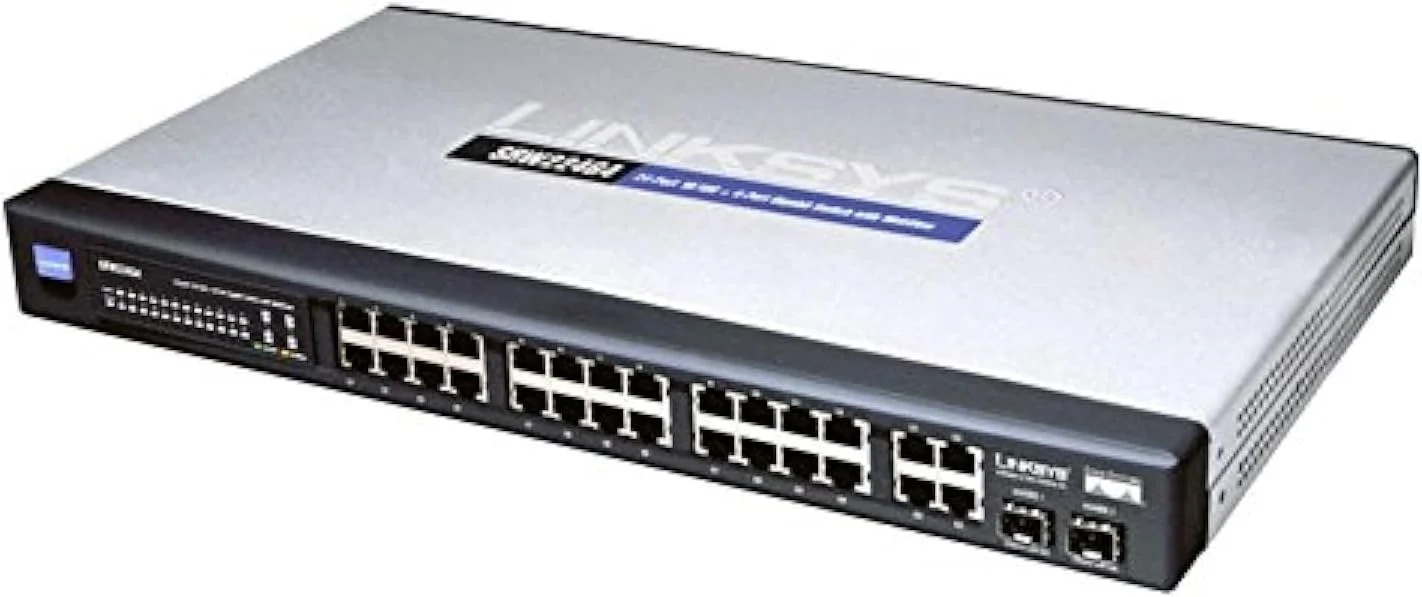 سوئیچ 24 پورت 10/100 + 4 پورت گیگابیتی Linksys Cisco SRW224G4 - WebView