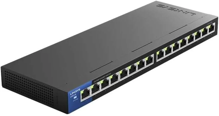 سوییچ 16 پورت غیر مدیریتی LINKSYS سوییچ 16 پورت غیر مدیریتی LINKSYS