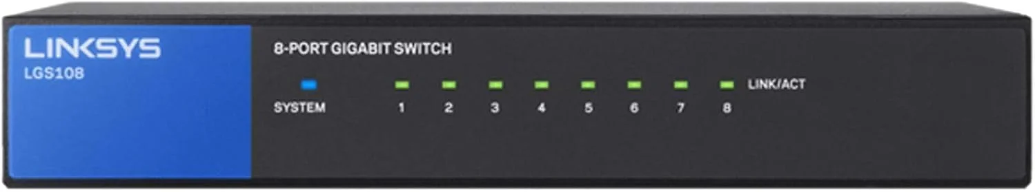 سوئیچ 8 پورت گیگابیتی اترنت لینکسیس، مشکی - LGS108 سوئیچ 8 پورت گیگابیتی اترنت لینکسیس، مشکی - LGS108