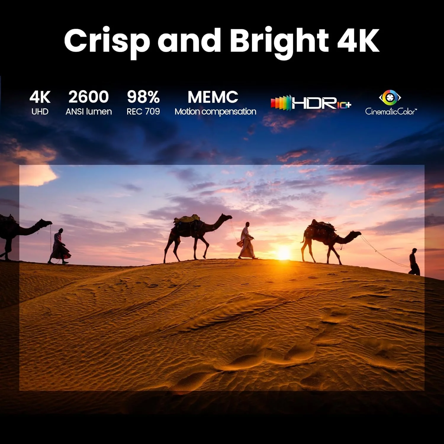 پروژکتور هوشمند خانگی 4K بنکیو GP520 مدل 2025 | 2600 انسی لومن LED، گوگل تی وی، HDR10+، دالبی آدیو، eARC، HDMI 2.1، USB-C، WiFi 6، بلوتوث 5.2، MEMC، فوکوس خودکار، Rec.709، مناسب اتاق نشیمن پروژکتور هوشمند خانگی 4K بنکیو GP520 مدل 2025 | 2600 انسی لومن LED، گوگل تی وی، HDR10+، دالبی آدیو، eARC، HDMI 2.1، USB-C، WiFi 6، بلوتوث 5.2، MEMC، فوکوس خودکار، Rec.709، مناسب اتاق نشیمن