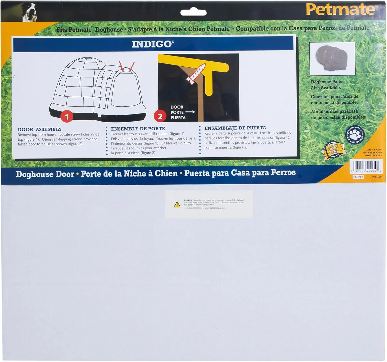 درب بزرگ لانه سگ Petmate Indigo