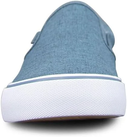 کفش های کتانی روزمره مردانه Lugz مدل Clipper | کفش های Slip On مردانه | کفش روزمره مردانه، سرمه ای/سفید/آدامسی، سایز 7