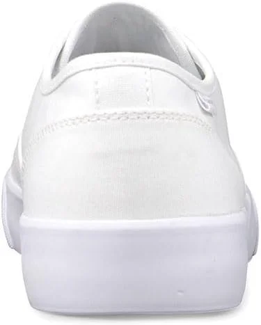 Lugz | کفش‌های کتانی کلاسیک Lear مردانه | کفش‌های پارچه‌ای مردانه بنددار | کفش روزمره مردانه سفید، سایز 49.5 اروپا