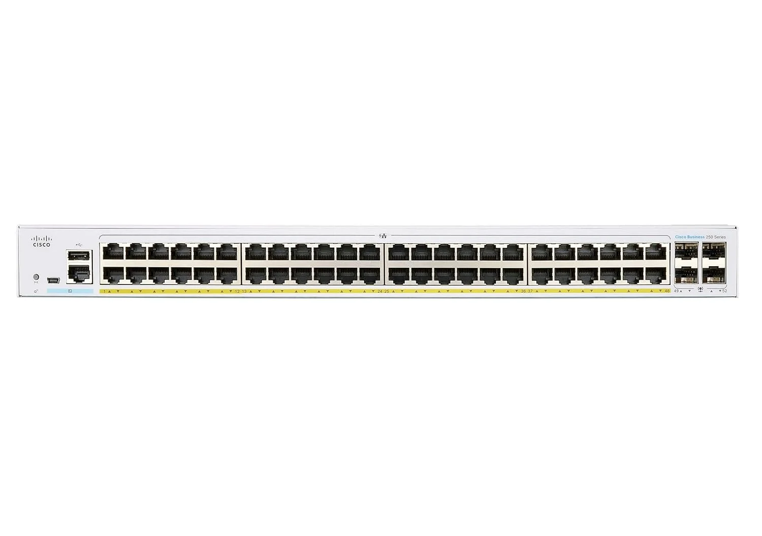 سوئیچ هوشمند سیسکو بیزینس CBS250-48P-4G | 48 پورت GE | PoE | 4x1G SFP سوئیچ هوشمند سیسکو بیزینس CBS250-48P-4G | 48 پورت GE | PoE | 4x1G SFP