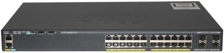 سوییچ اترنت 24 پورت سیسکو کاتالیست WS-C2960X-24PS-L با توان PoE 370 وات - WS-C2960X-24PS-L