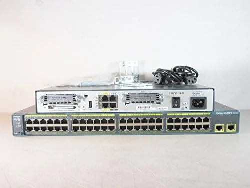 کیت آزمایشگاهی سیسکو سیستمز CCENT CCNA CCNP CCIE شامل سوئیچ WS-C2960-48TT-L و روتر 1841