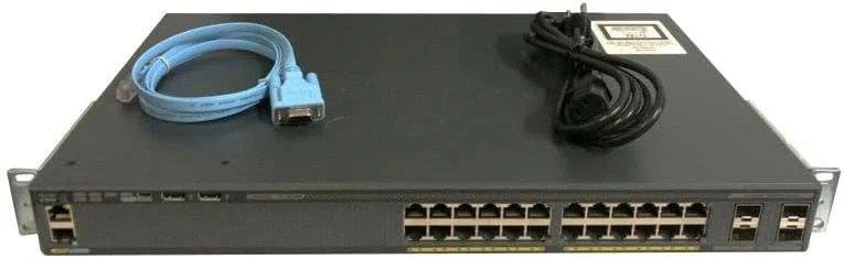 سوییچ اترنت 24 پورت سیسکو کاتالیست WS-C2960X-24PS-L با توان PoE 370 وات - WS-C2960X-24PS-L