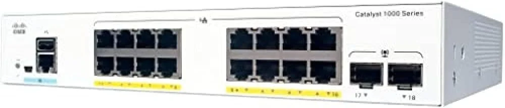 سوئیچ شبکه سیسکو CATALYST 1000 16PORT GE 2X1G SFP
