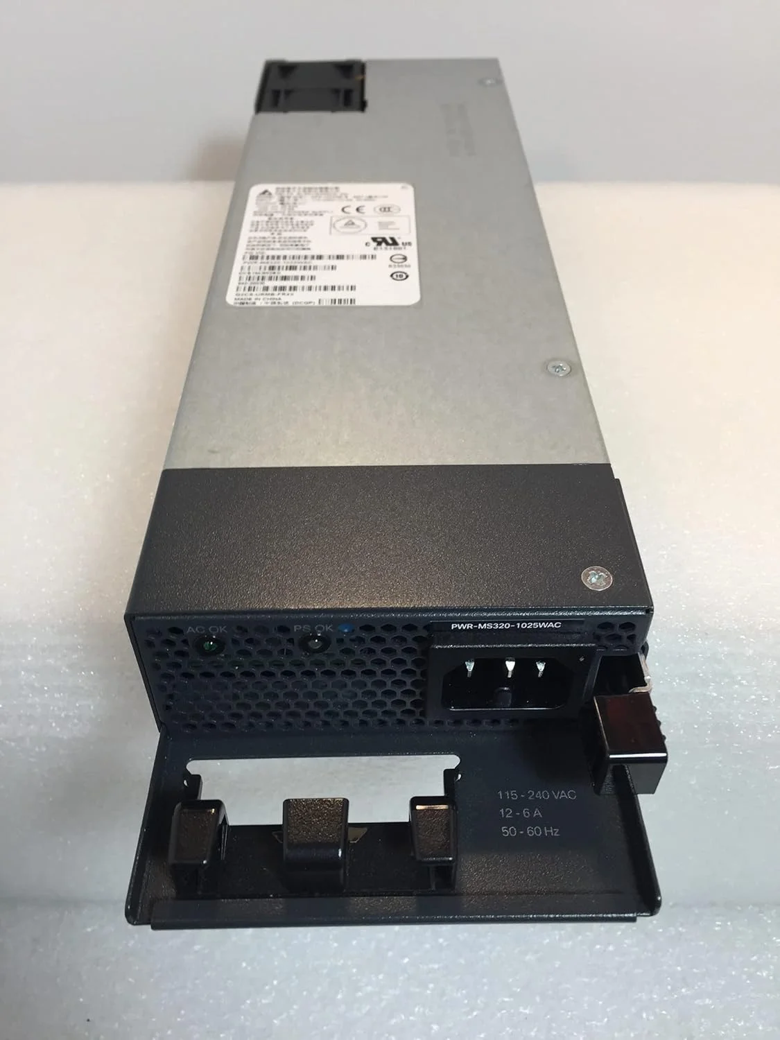 منبع تغذیه 1025 واتی سیسکو MS320 (1025 وات، 100-240 ولت، 50-60 هرتز، سوئیچ شبکه، Meraki MS320-48FP، خاکستری)