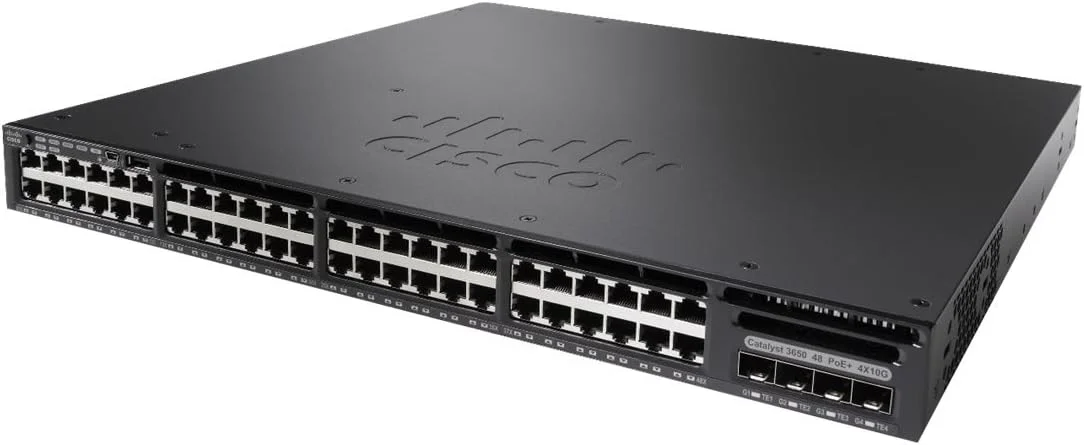 سوییچ سیسکو کاتالیست 3650 با 48 پورت دیتا و 4 پورت آپلینک 10G