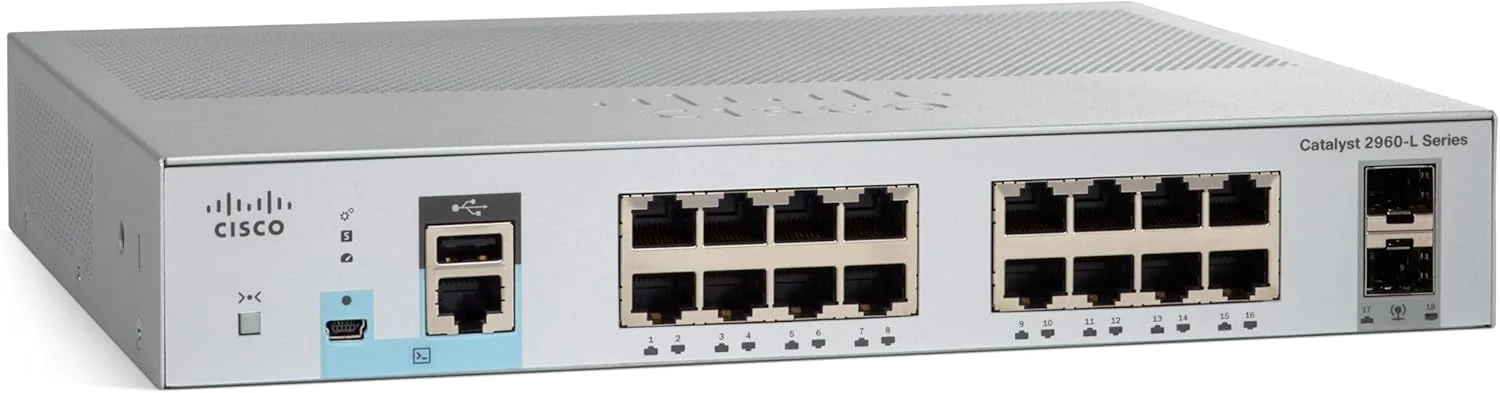 سوییچ سیسکو مدل WS-C2960L-16TS-LL Catalyst 2960l با 16 پورت گیگ