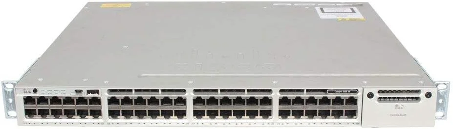 سوییچ سیسکو WS-C3850-48T-E کاتالیست 3850 با 48 پورت دیتا برای شبکه IP