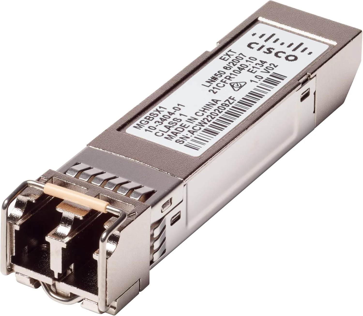 فرستنده و گیرنده سیسکو MGBSX1 SFP | گیگابیت اترنت (GbE) 1000BASE-SX Mini-GBIC (MGBSX1)