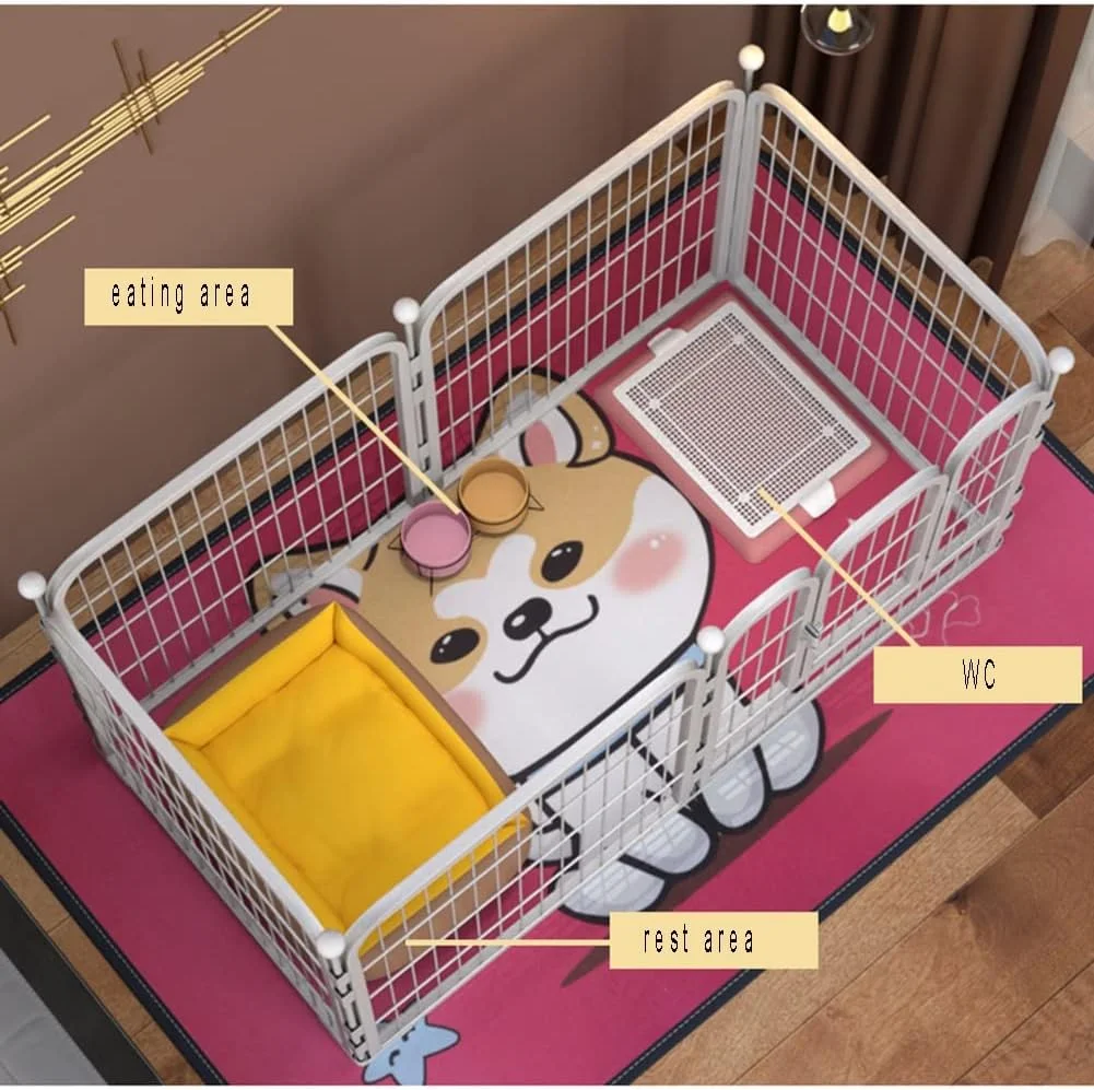 پنل سگ AAGAZA، محوطه بازی توله سگ برای سگ های کوچک/متوسط/بزرگ، قفس حصار تمرینی در فضای باز برای RV، کمپینگ، حیاط XJJUN /2544 پنل سگ AAGAZA، محوطه بازی توله سگ برای سگ های کوچک/متوسط/بزرگ، قفس حصار تمرینی در فضای باز برای RV، کمپینگ، حیاط XJJUN /2544