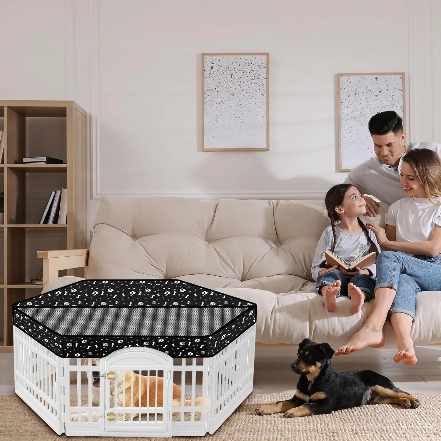 روکش توری محوطه بازی سگ AceOrbit، سایه ضد آفتاب مناسب برای محوطه های بازی پلاستیکی شش ضلعی معمولی 36 اینچی، روکش محوطه بازی توله سگ، حصار شامل نمی شود (مشکی) روکش توری محوطه بازی سگ AceOrbit، سایه ضد آفتاب مناسب برای محوطه های بازی پلاستیکی شش ضلعی معمولی 36 اینچی، روکش محوطه بازی توله سگ، حصار شامل نمی شود (مشکی)