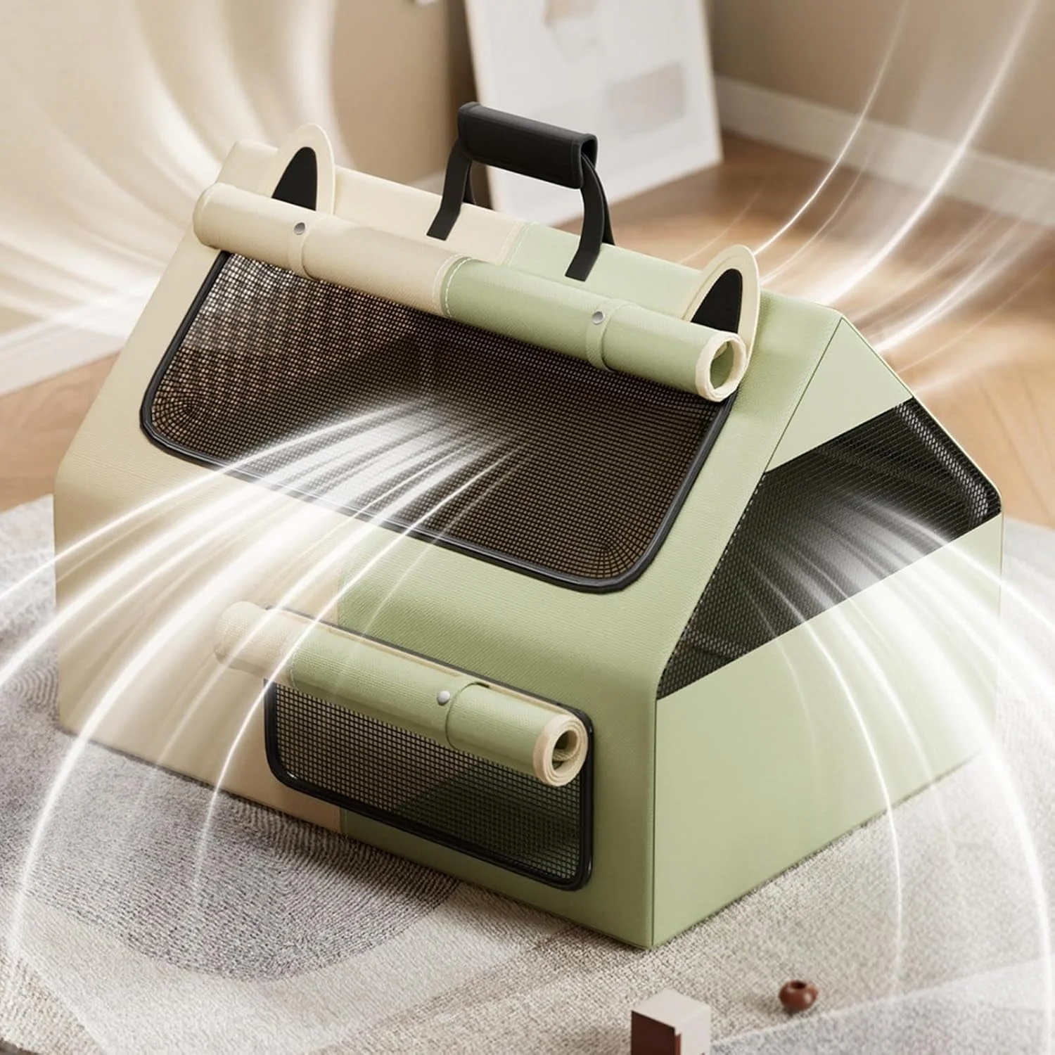 قفس چادر گربه Depisuta، طراحی شده به طور خاص برای مراقبت از گربه های باردار، ساخته شده از پارچه آکسفورد و مواد PVC، چادر قفس حیوانات خانگی قابل حمل و محصور برای داخل و خارج از منزل