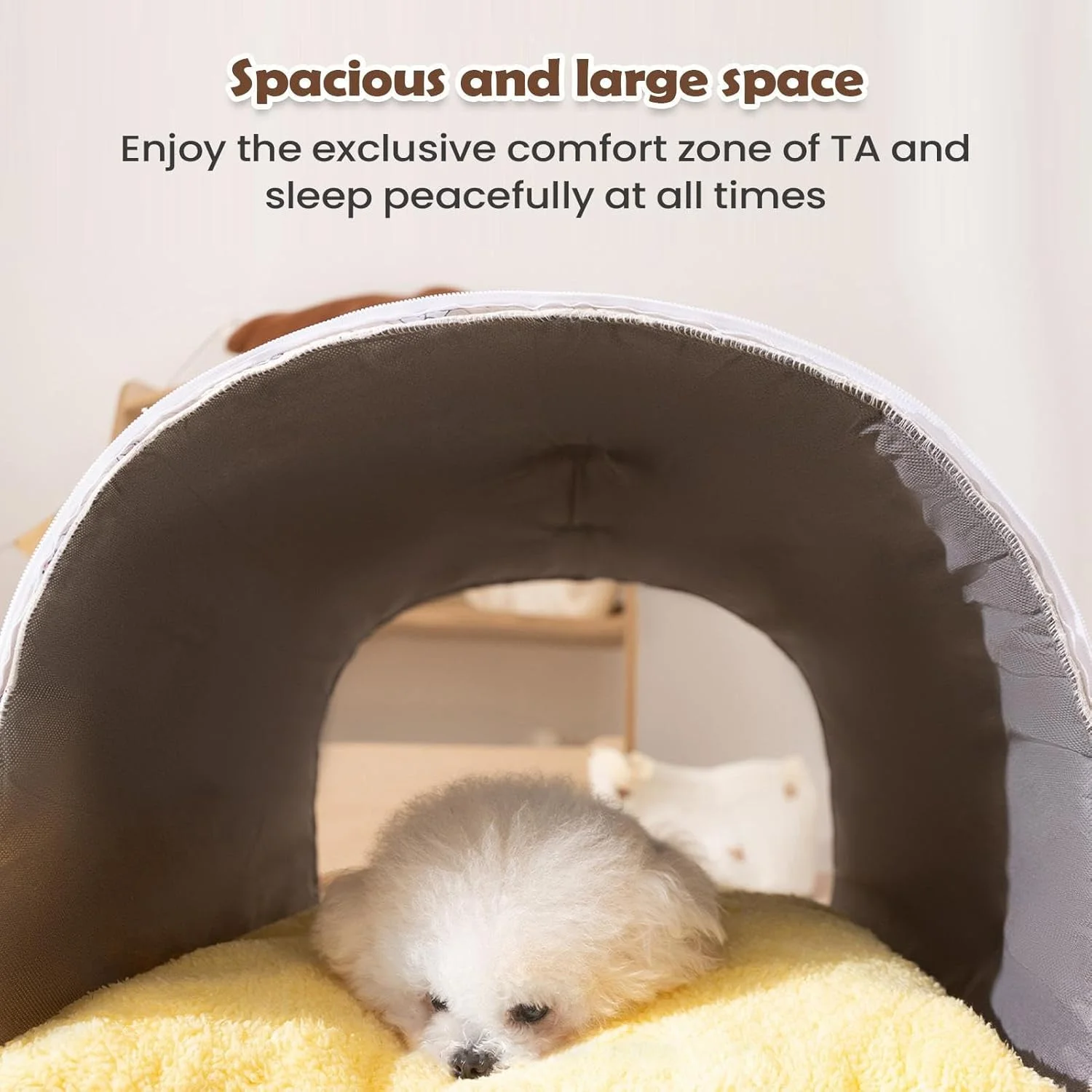 غار گربه | خانه گرم و قابل شستشو، تخت گربه سرپوشیده با دستگیره، برای خواب زمستانی حیوانات خانگی کوچک در فضای باز و منزل