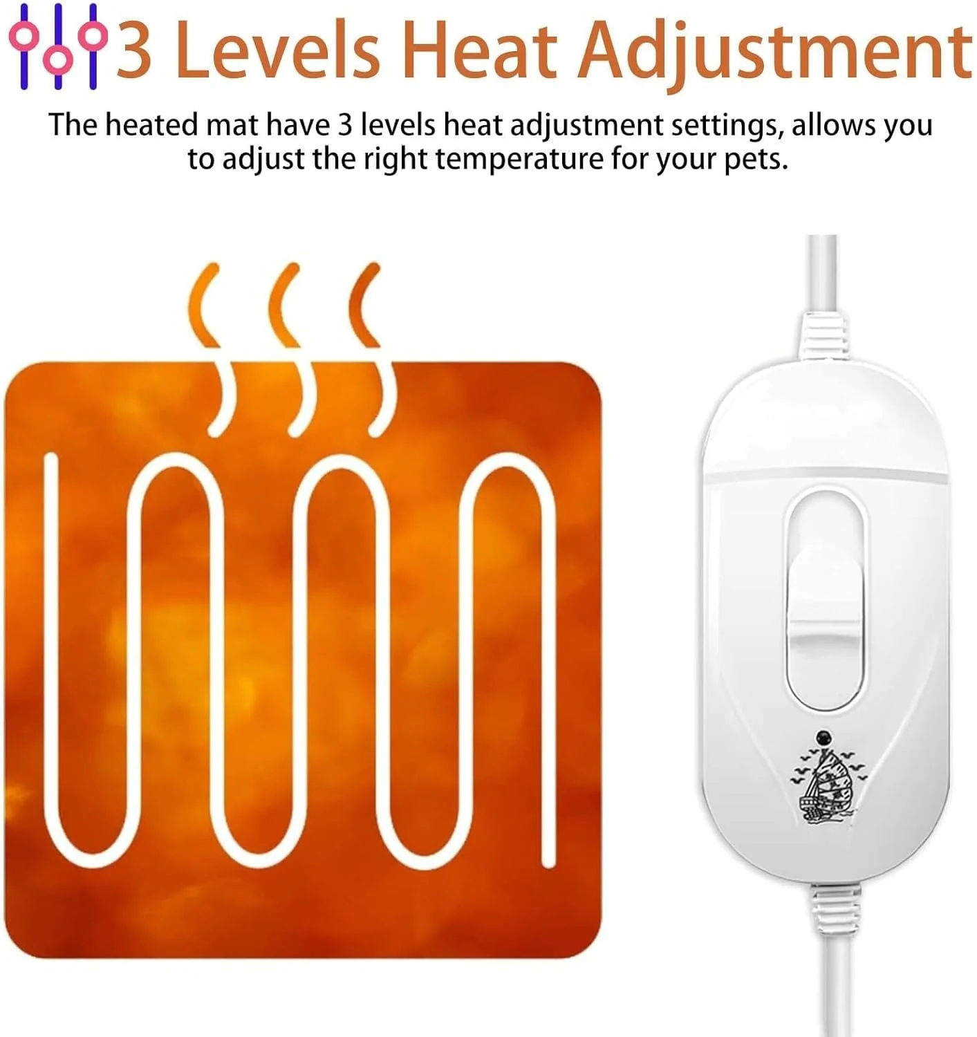 خانه گربه گرمایشی، بخاری برقی خانه سگ، تخت حیوانات خانگی چادر مخملی خانه غار با پد گرمایشی، 3 سطح دمای قابل تنظیم، پناهگاه گربه زیبا برای زمستان، راحت، ضد لغزش (سایز: M)