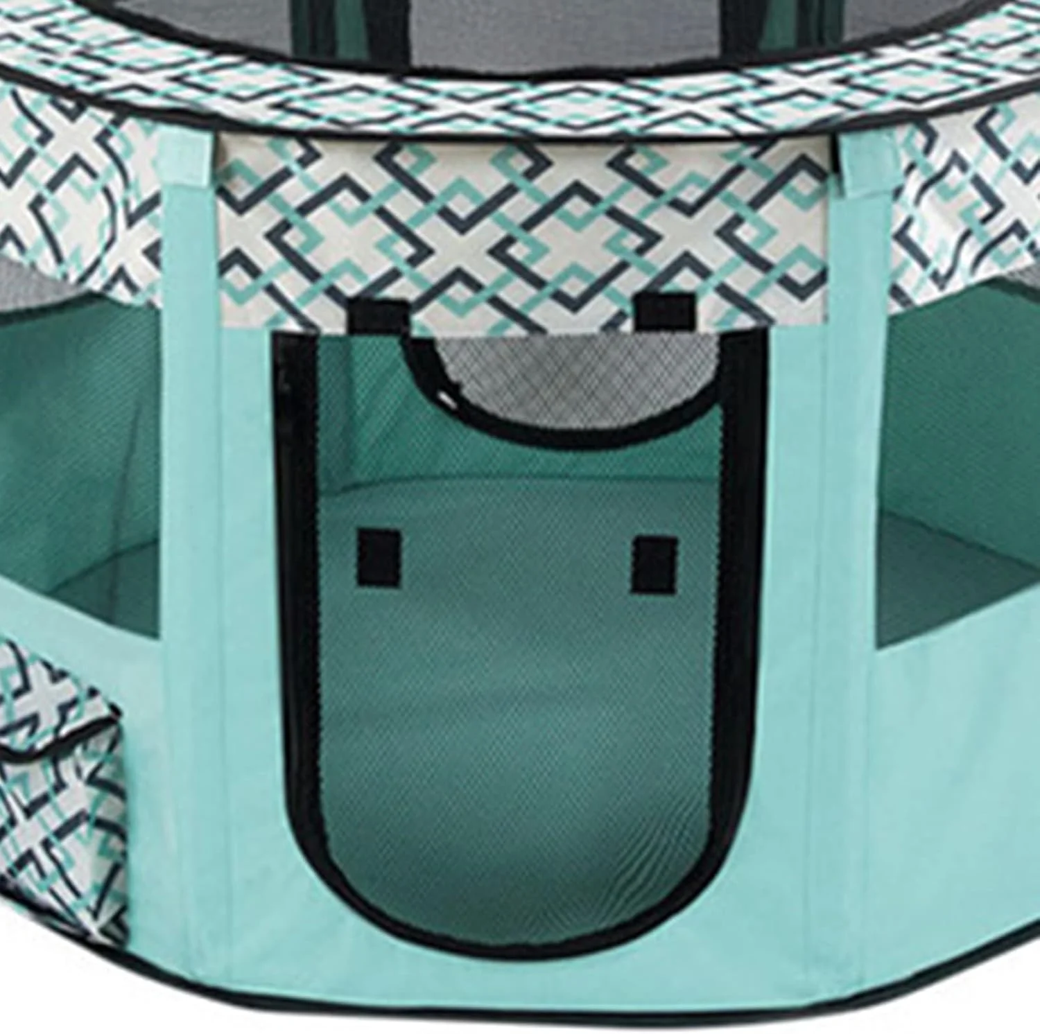 محوطه بازی تاشو هشت ضلعی حیوانات خانگی، چادر سگ، توله سگ، گربه، مناسب بازی در فضای داخلی و خارجی