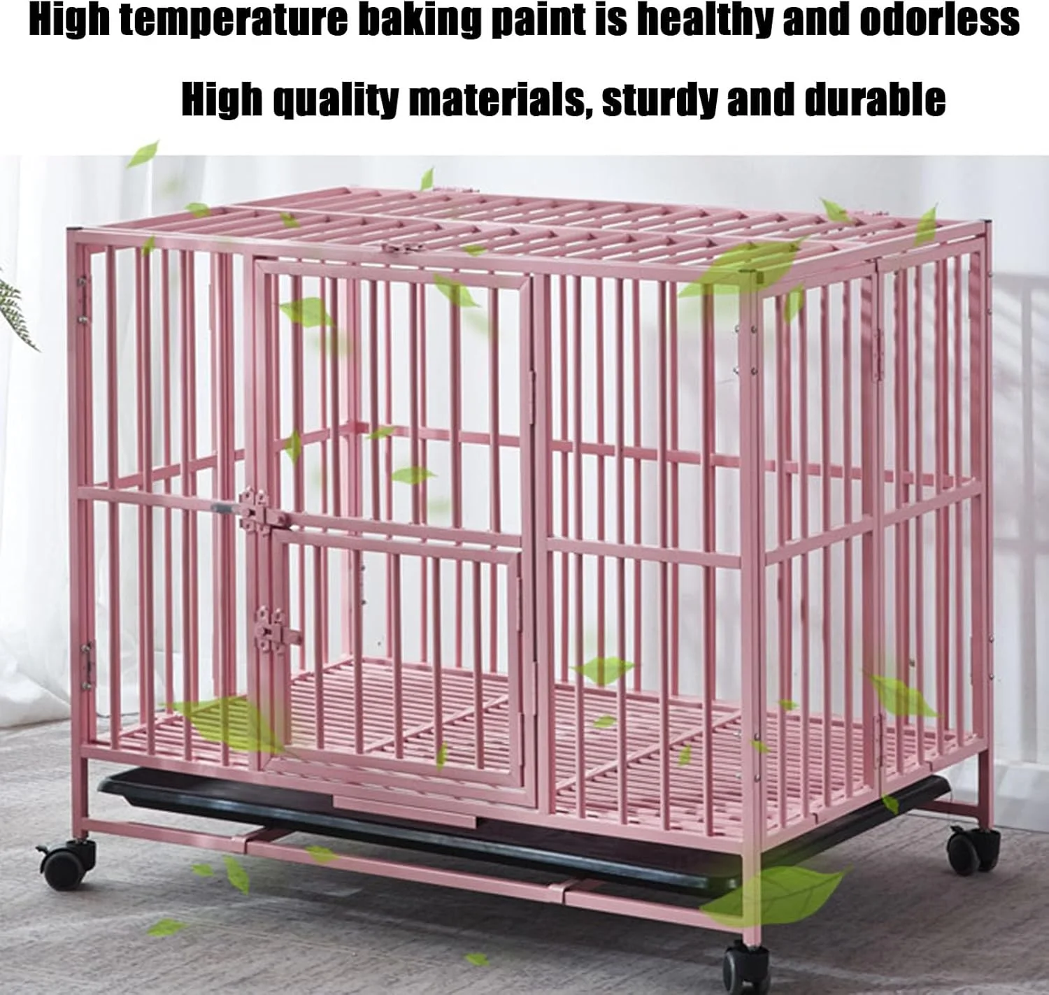 قفس تاشو حیوانات خانگی مناسب فضای داخلی به همراه توالت، قفس بزرگ سگ مناسب برای نگهداری حیوانات خانگی در فضای داخلی و خارجی، خانه سگ