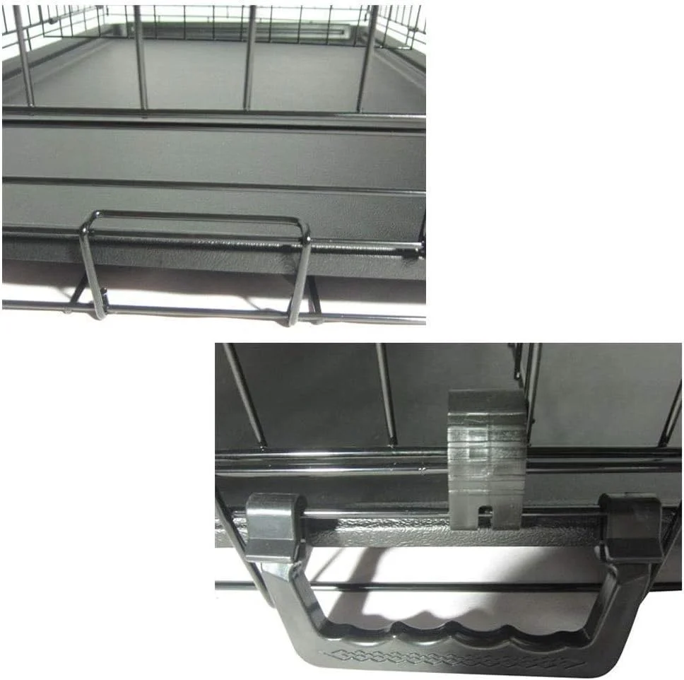 قفس بزرگ سگ WYJW برای ماشین، گربه، سگ، تاشو، آهن برای قفس سیمی، محافظت داخلی و خارجی، محوطه بازی حیوانات، فلزی سیمی