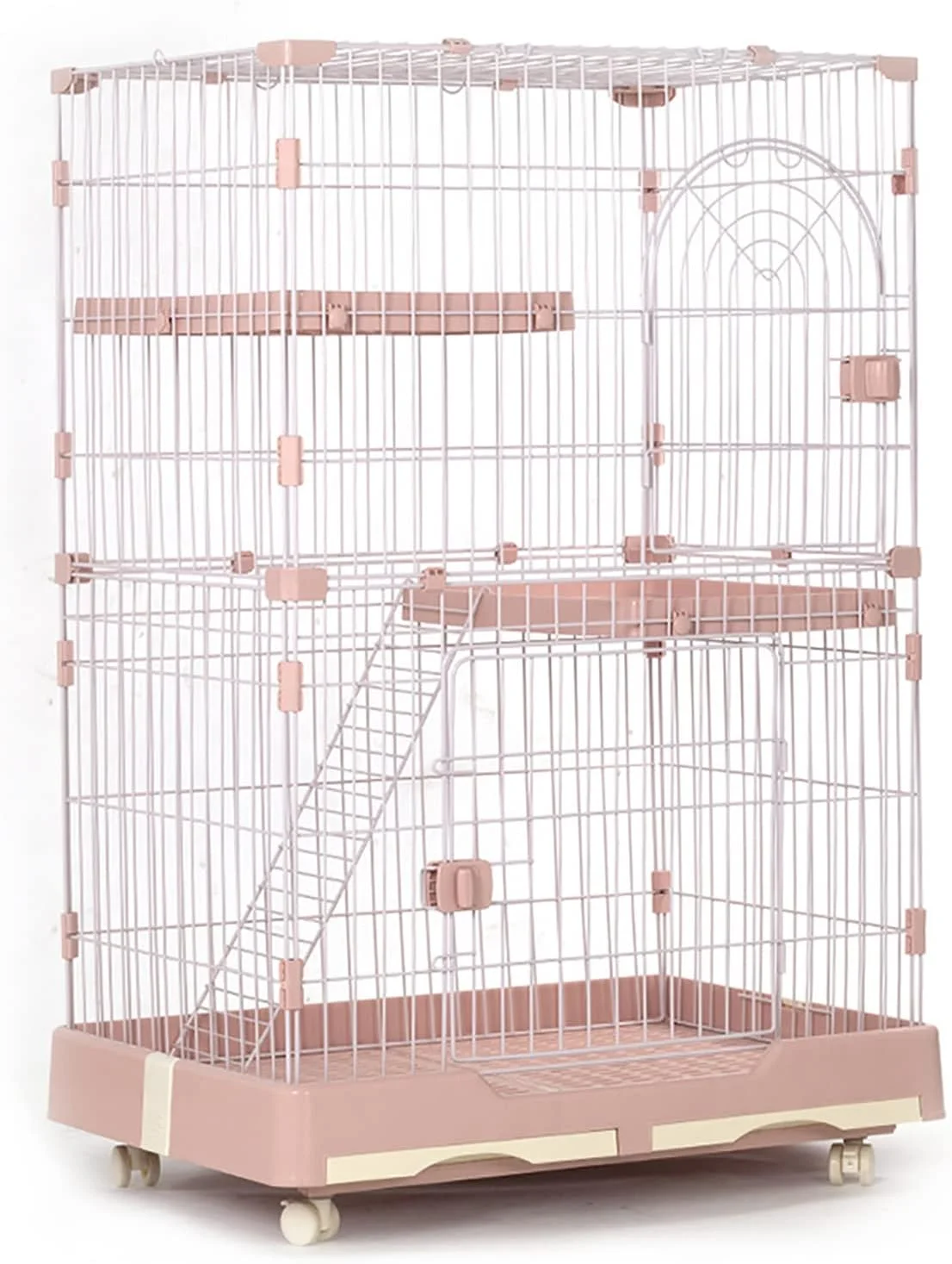 قفس گربه lzfHzwno، باکس حیوانات خانگی، لانه گربه، محوطه بازی حیوانات کوچک، قفس دو طبقه، باکس محوطه بازی، خانه بچه گربه، محفظه فلزی سیمی حیوانات خانگی، آپارتمان گربه برای راسو، موش، گربه، چینچیلا