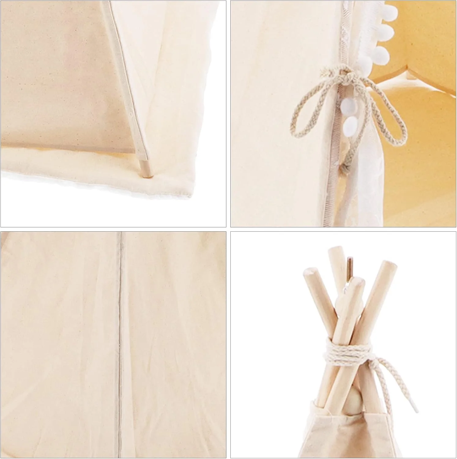 خانه بازی تخت سگ، چادر حیوانات خانگی بوم و کاج تاشو و پایدار مناسب فضای داخلی و خارجی، چادر حیوانات خانگی تاشو و قابل شستشو برای باغ، بالکن و اتاق نشیمن