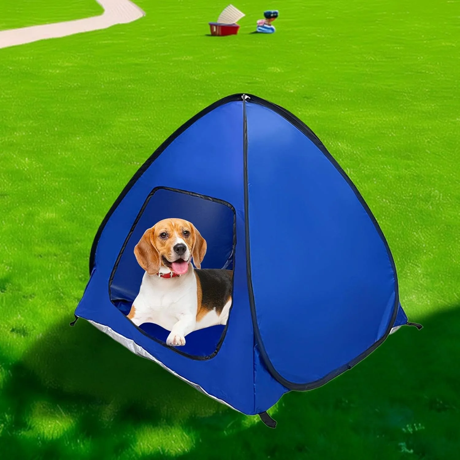 چادر سگ فضای باز، خانه تاشو ضد آب حیوانات خانگی - چادر سایه گربه و سگ در فضای باز برای پیک نیک، چمن، باغ، پاسیو، گردش ها و حیاط خلوت