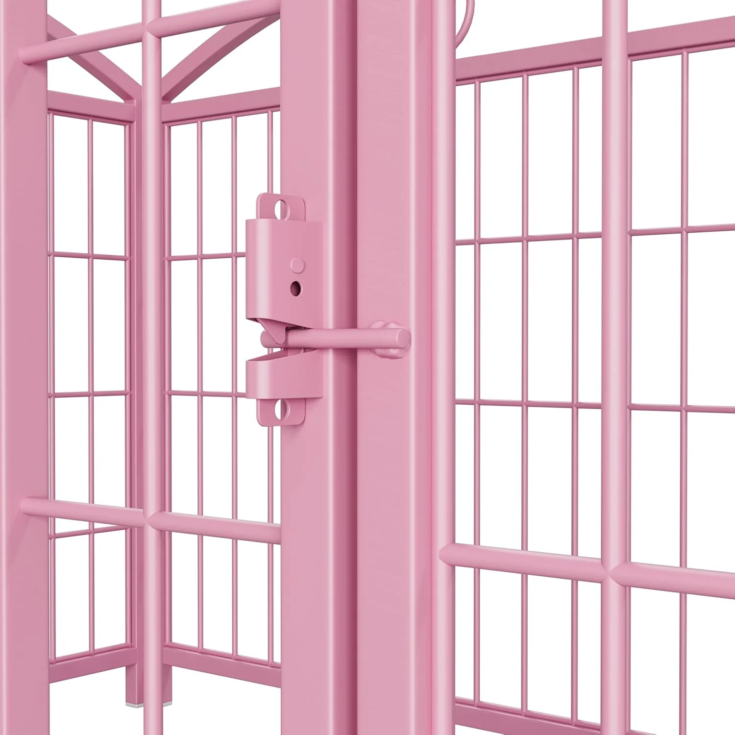 محوطه بازی سگ، ۸ پنل فلزی، تاشو مناسب داخل و خارج از خانه، ضد زنگ، حصار تمرینی سگ، حصار سگ با درب برای سگ های بزرگ، متوسط و کوچک و حیوانات خانگی