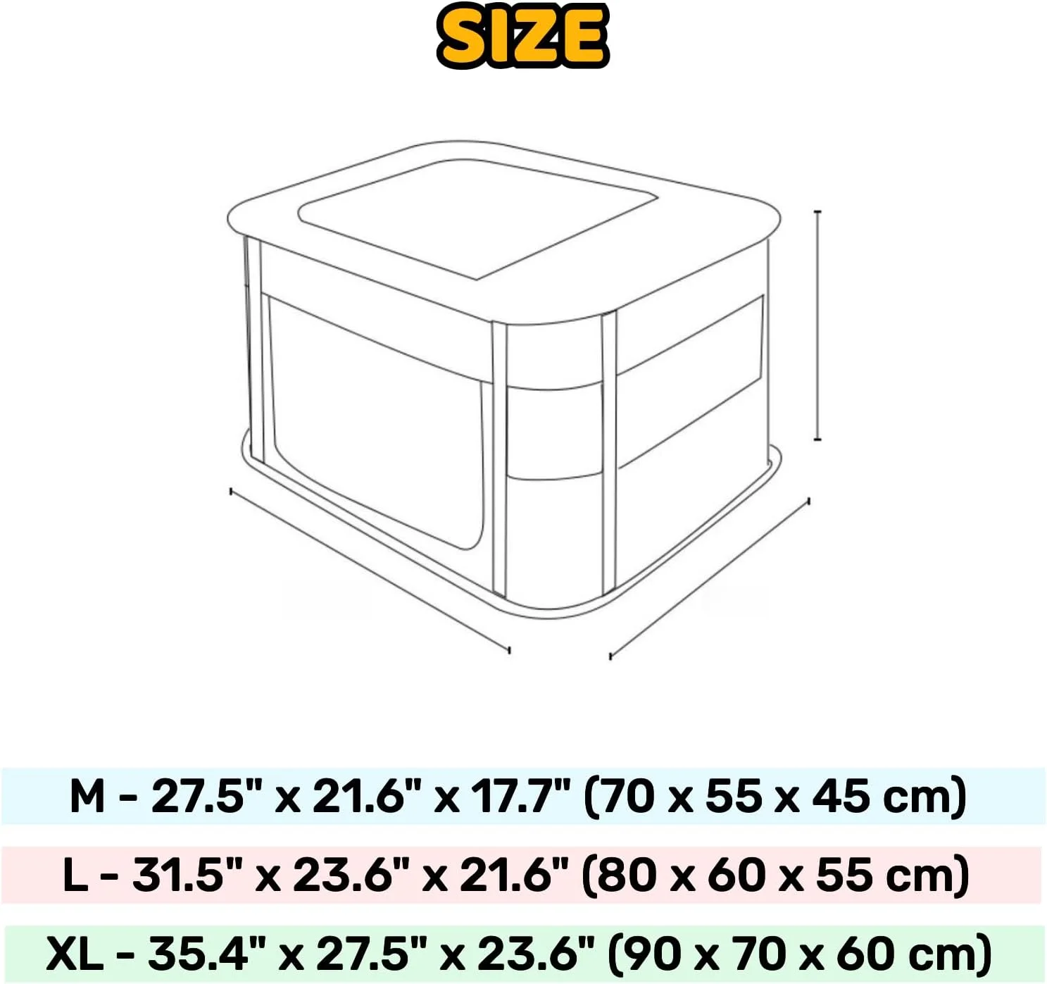 محوطه بازی گربه بامزه تاشو، چادر حیوانات خانگی کاوائی مقاوم در برابر خراش، خانه حیوانات خانگی قابل حمل برای گربه های داخل خانه و سگ های کوچک، مناسب برای استفاده در داخل/خارج از خانه (آبی، XL)