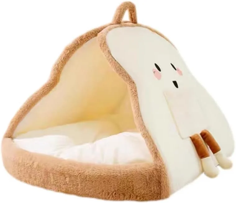 خانه چادری گربه نان کیوسکار، پناهگاه دنج، بادوام و راحت، تمیز کردن آسان (L-کمتر از 5 کیلوگرم)