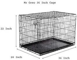 قفس سگ فلزی با پوشش پودری و سینی جداشدنی PSK (مشکی، سایز بزرگ 36 اینچ) قفس سگ فلزی با پوشش پودری و سینی جداشدنی PSK (مشکی، سایز بزرگ 36 اینچ)