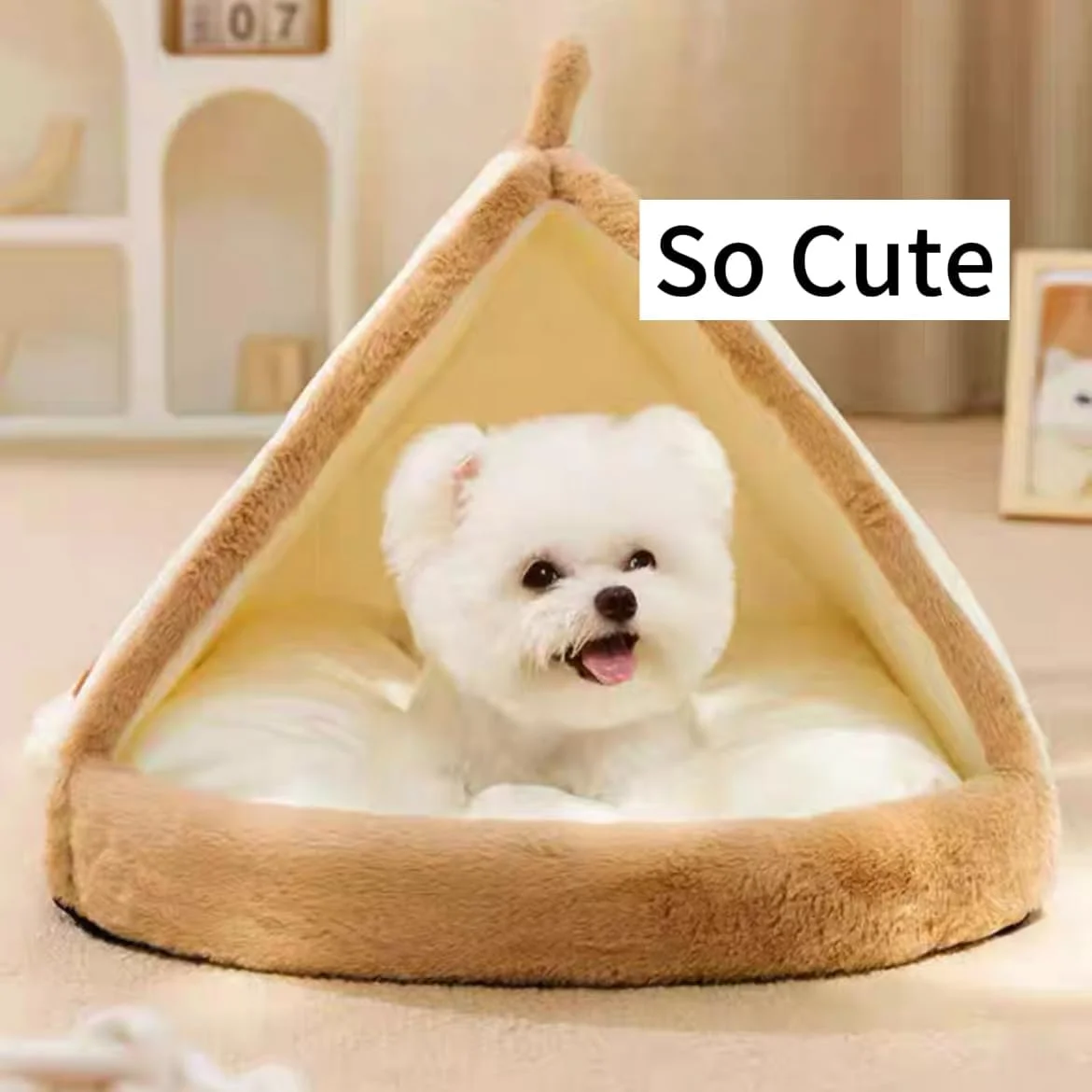 خانه چادری گربه نان کیوسکار، پناهگاه دنج، بادوام و راحت، تمیز کردن آسان (L-کمتر از 5 کیلوگرم)