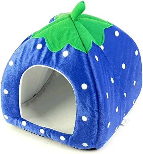 XYWHPGV Dot Pattern Pet Cat Dog Folded Tent Nest House, 40cm, Dark Blue(a849c a36f9 fa96c 89b1e 0fb8e ffcb5