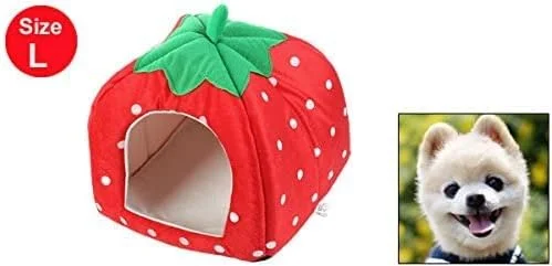 خانه چادری گرم و نرم سگ و گربه با طرح نقطه ای XYWHPGV، 20 سانتی متر، قرمز (b29fe a52c1 6d898 8453a 53834 9da69)