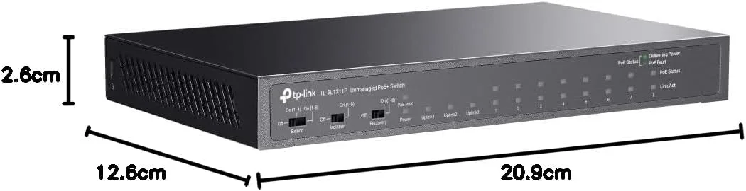 سوییچ غیرقابل مدیریت تی پی-لینک دارای 8 پورت 10/100، 2 پورت گیگابیتی و 1 پورت SFP سوییچ غیرقابل مدیریت تی پی-لینک دارای 8 پورت 10/100، 2 پورت گیگابیتی و 1 پورت SFP