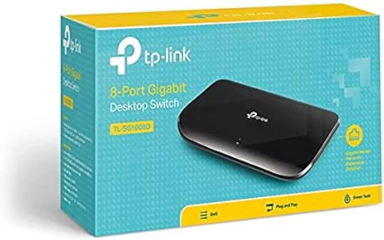 سوئیچ رومیزی گیگابیتی 8 پورت تی پی-لینک مدل TL-SG1008D