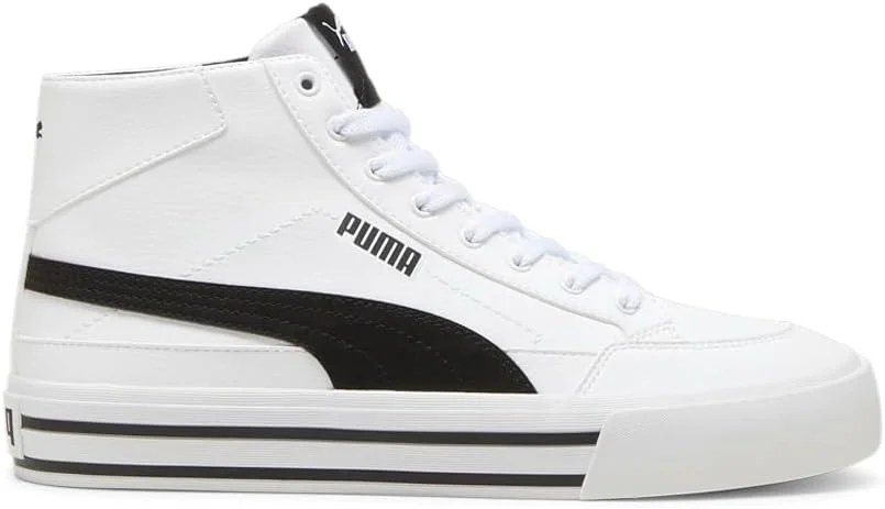 کفش مردانه پوما مدل Court Classic Vulc Mid، سفید-مشکی، سایز 8