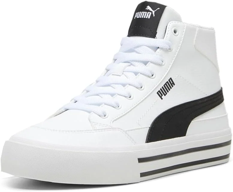 کفش مردانه پوما مدل Court Classic Vulc Mid، سفید-مشکی، سایز 8 کفش مردانه پوما مدل Court Classic Vulc Mid، سفید-مشکی، سایز 8