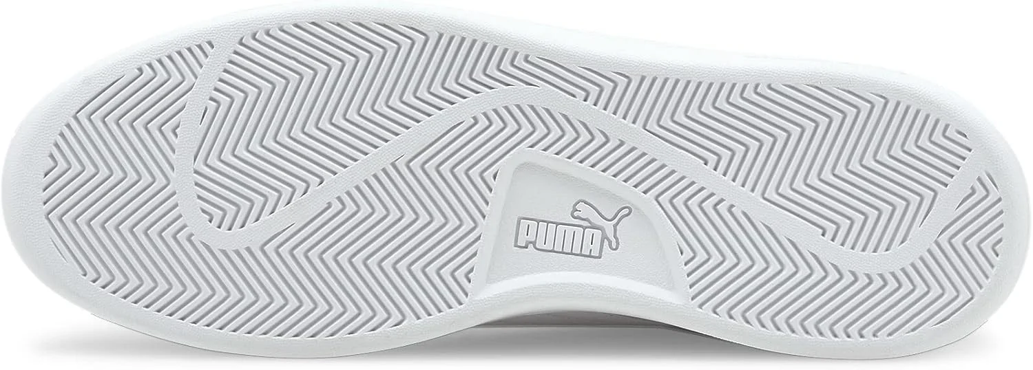کفش کتانی پایین PUMA Smash V2 مدل унисекс بزرگسال، رنگ: سفید سفید سفید سرمه ای طلایی تیمی، سایز: 40 EU کفش کتانی پایین PUMA Smash V2 مدل унисекс بزرگسال، رنگ: سفید سفید سفید سرمه ای طلایی تیمی، سایز: 40 EU