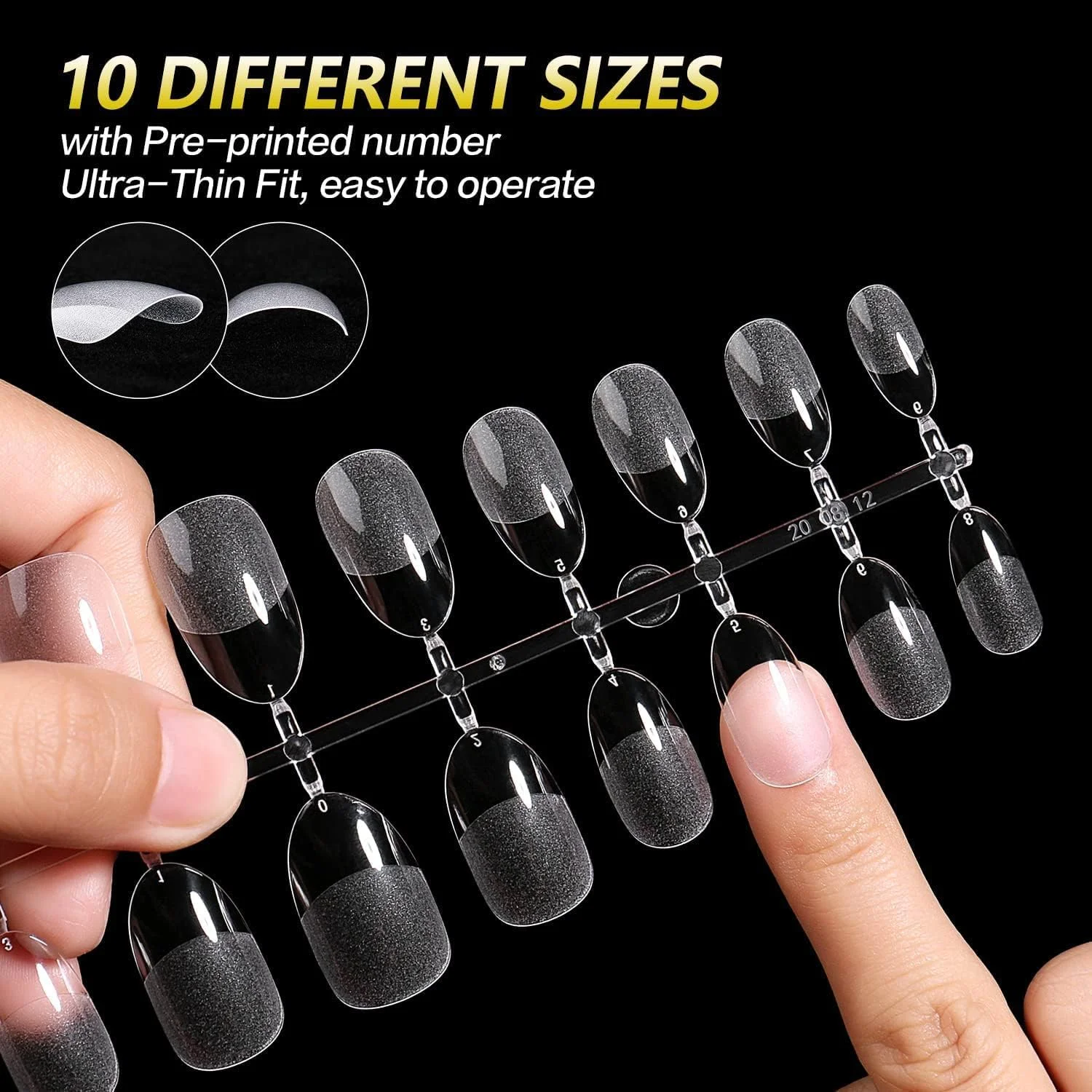 نک ناخن مصنوعی کوتاه AIMEILI، ۴۳۲ عدد تیپ ناخن مات شفاف تابوتی پوشش کامل برای اکستنشن ناخن، ناخن های مصنوعی اکریلیک با جعبه برای سالن آرایش ناخن و DIY خانگی، ۱۰ سایز ۰۰۲ نک ناخن مصنوعی کوتاه AIMEILI، ۴۳۲ عدد تیپ ناخن مات شفاف تابوتی پوشش کامل برای اکستنشن ناخن، ناخن های مصنوعی اکریلیک با جعبه برای سالن آرایش ناخن و DIY خانگی، ۱۰ سایز ۰۰۲