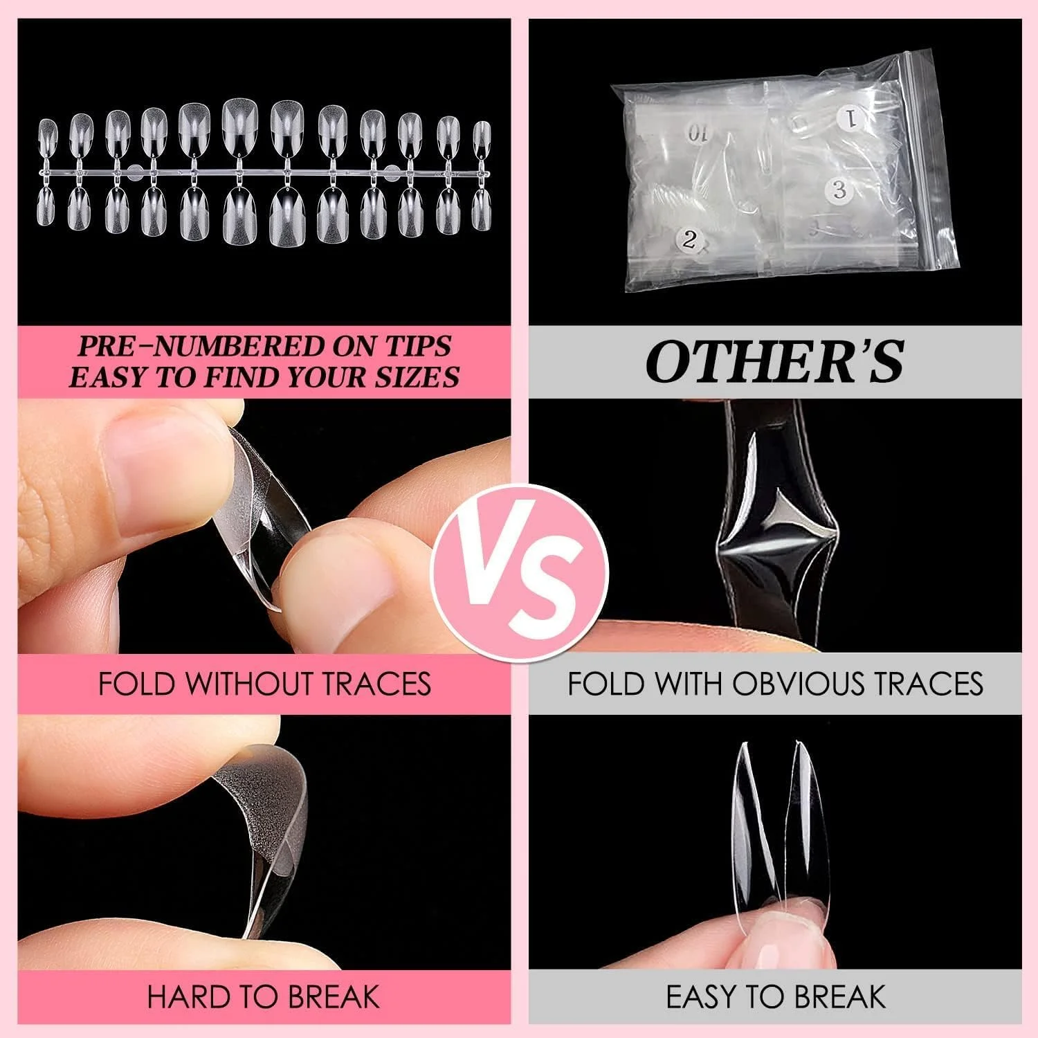 نک ناخن مصنوعی کوتاه AIMEILI، ۴۳۲ عدد تیپ ناخن مات شفاف تابوتی پوشش کامل برای اکستنشن ناخن، ناخن های مصنوعی اکریلیک با جعبه برای سالن آرایش ناخن و DIY خانگی، ۱۰ سایز ۰۰۲ نک ناخن مصنوعی کوتاه AIMEILI، ۴۳۲ عدد تیپ ناخن مات شفاف تابوتی پوشش کامل برای اکستنشن ناخن، ناخن های مصنوعی اکریلیک با جعبه برای سالن آرایش ناخن و DIY خانگی، ۱۰ سایز ۰۰۲