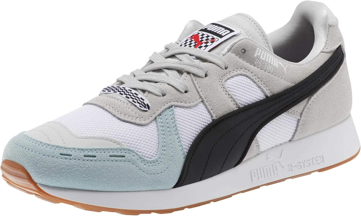 کفش ورزشی مردانه پوما RS-100، خاکستری یخی سفید، سایز 4