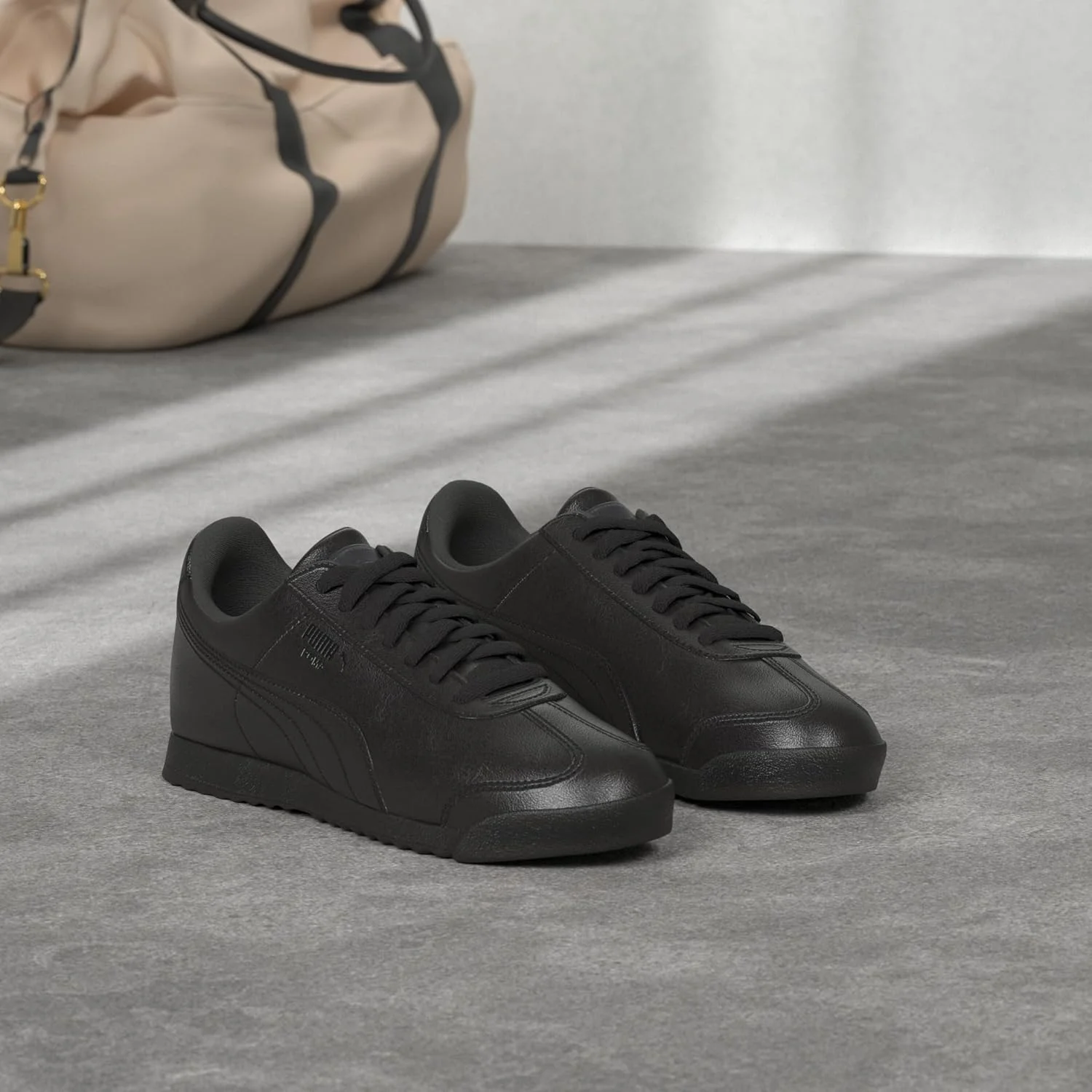 کفش کتانی مردانه پوما مدل Roma، مشکی/مشکی، سایز 39 اروپا