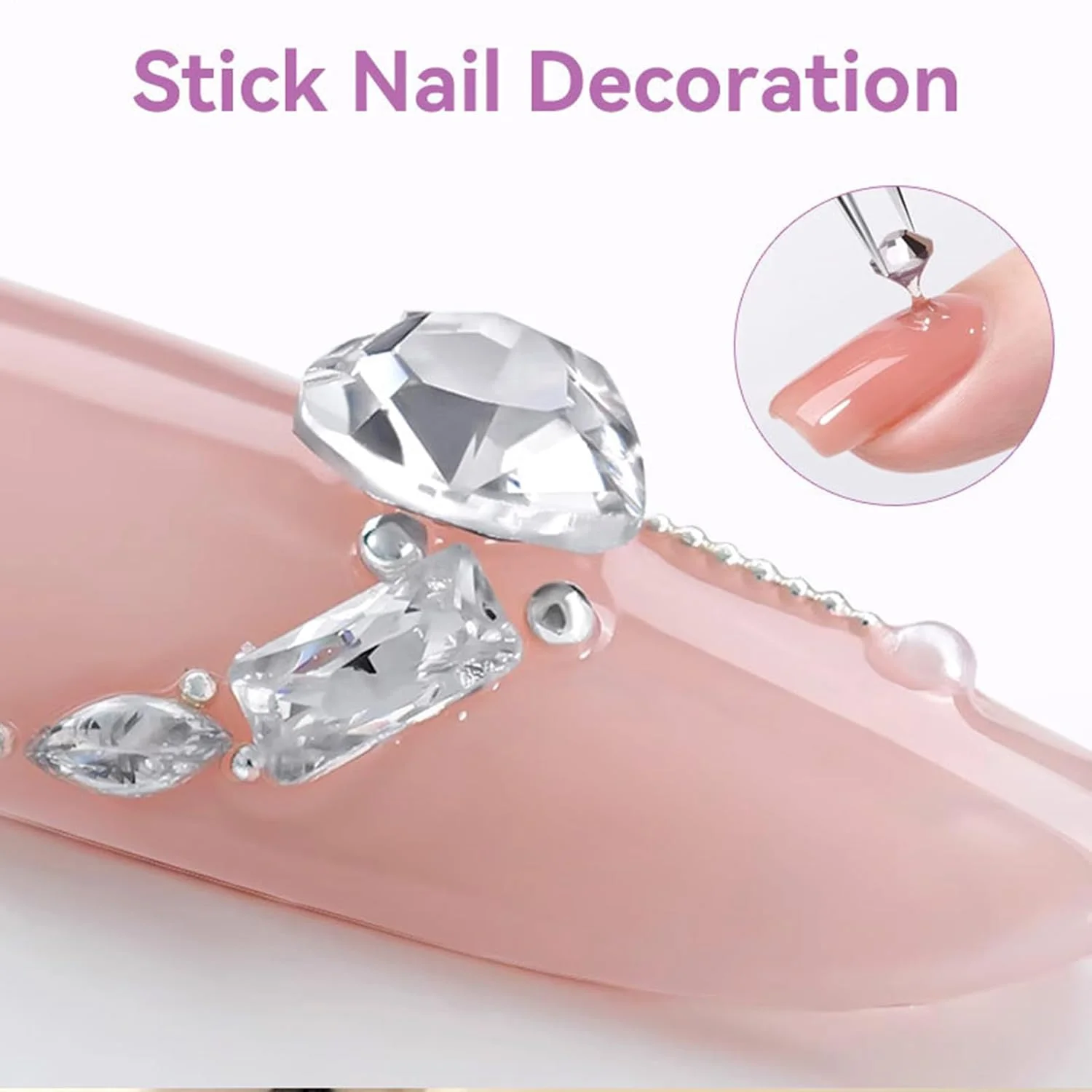 چسب ژل ناخن | چسب 8 میلی لیتری بدون بو | چسب اکستنشن UV - برای مبتدیان، متخصصان، سالن های خانگی، مانیکور، مهمانی عروسی