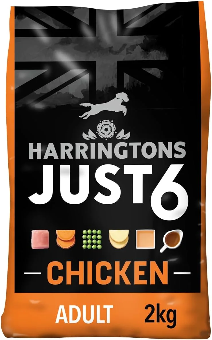 غذای خشک سگ بدون غلات با طعم مرغ هرینگتونز، 2 کیلوگرم